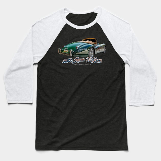 1953 Jaguar XK120 Drophead Coupe Baseball T-Shirt by Gestalt Imagery